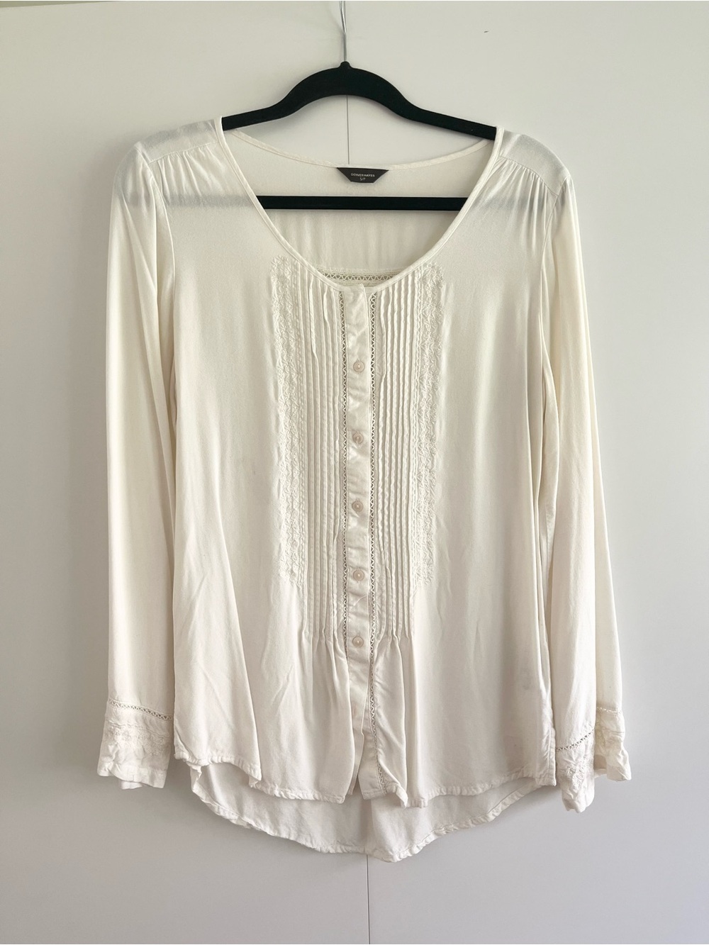 NWOT Vintage-Style Cream Coloured  Blouse